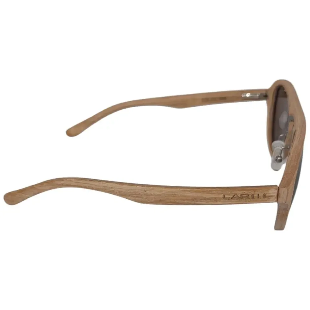 Earth Wood Cruz Sunglasses Light Brown Beige